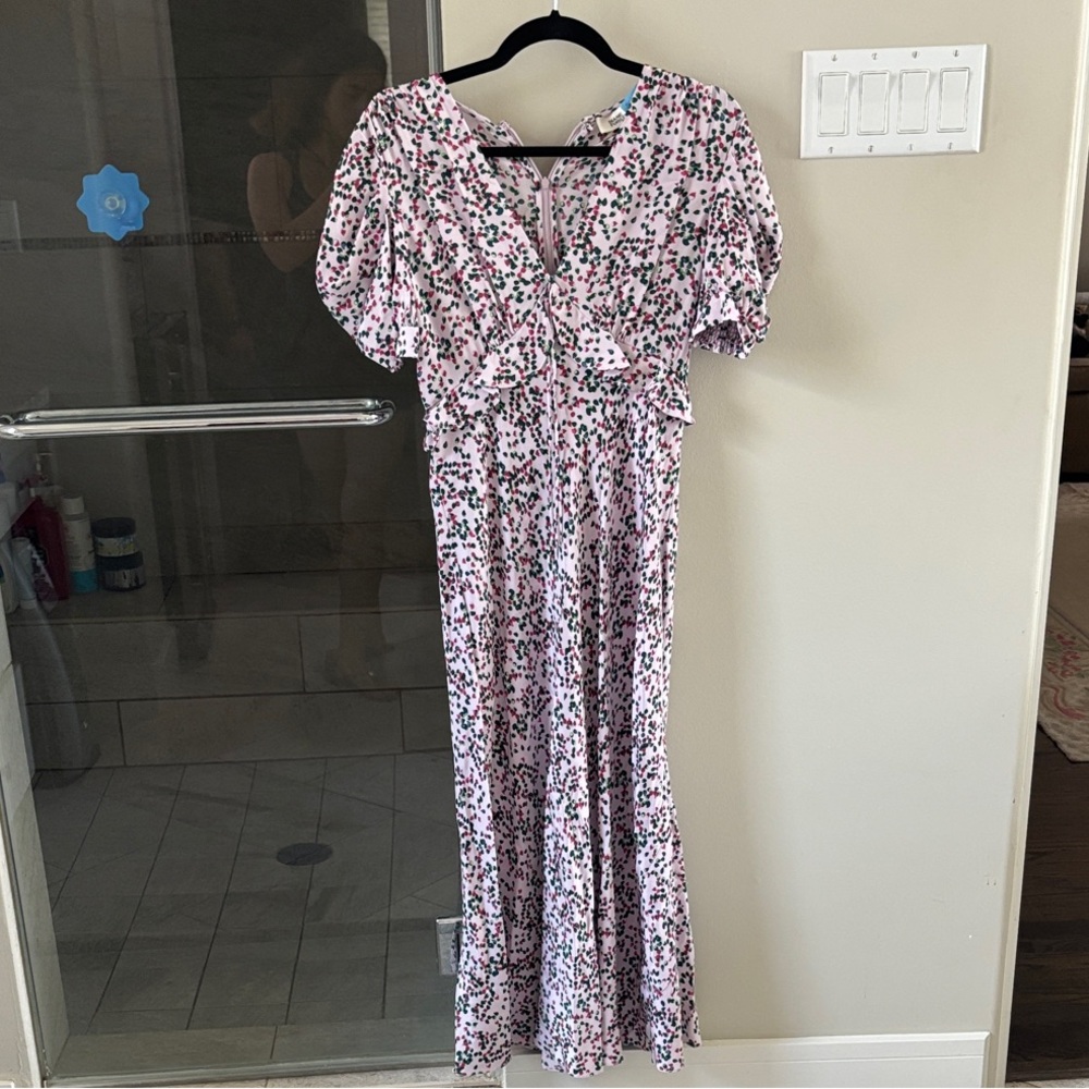 Floral Puff Sleeve Maxi Dress